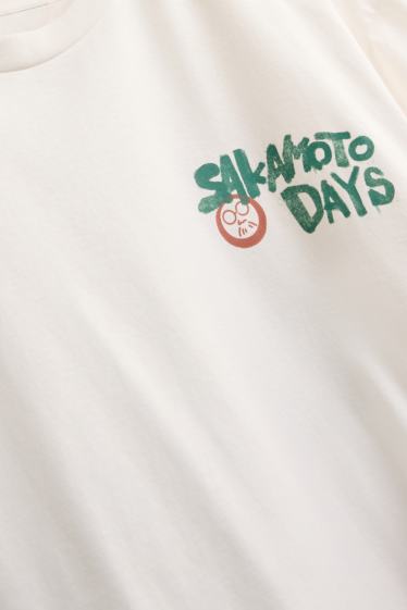 Men - T-shirt - regular fit - Sakamoto Days - white