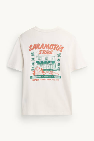 Men - T-shirt - regular fit - Sakamoto Days - white