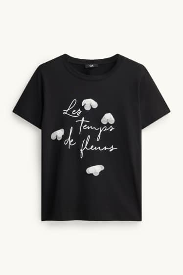 Donna - T-shirt - regular fit - nero