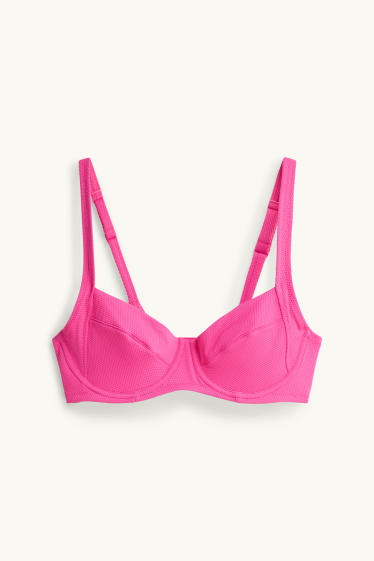 Dames - Bikinitop met beugels - LYCRA® XTRA LIFE™ - fuchsiarood