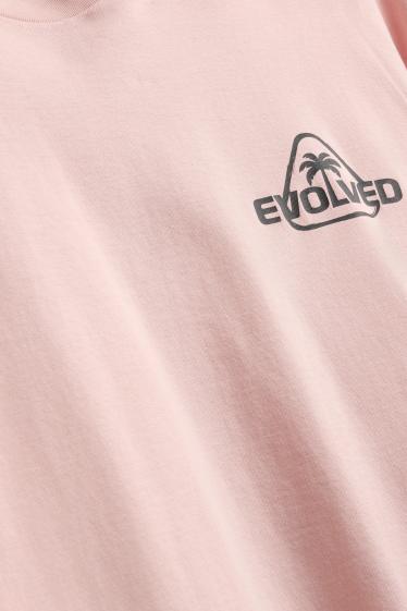 Herren - T-Shirt - Relaxed Fit  - rosa