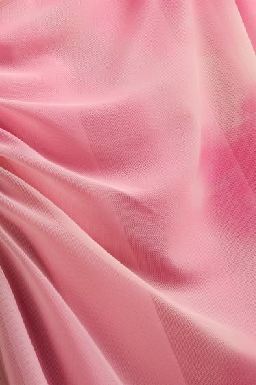 Damen - Bodycon-Kleid - geblümt - pink / rosa