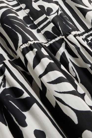 Dames - Jurk - zwart / wit