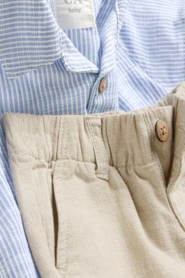 Baby Boys - Baby outfit - 2 piece - blue / beige