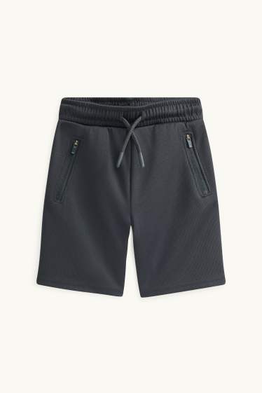 Bambini - Shorts in felpa - nero