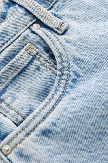 Kinder Mädchen - Graffiti - Wide Leg Jeans - helljeansblau