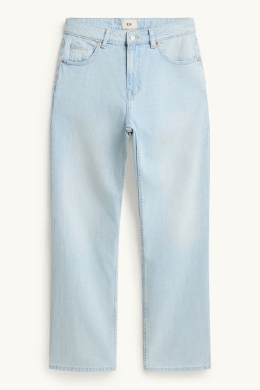 Mujer - Baggy jeans - mid waist - azul claro