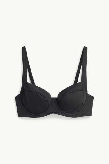 Damen - Bikini-Top mit Bügel - wattiert - LYCRA® XTRA LIFE™ - schwarz