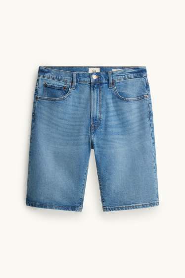 Herren - Jeans-Bermudas - jeansblau