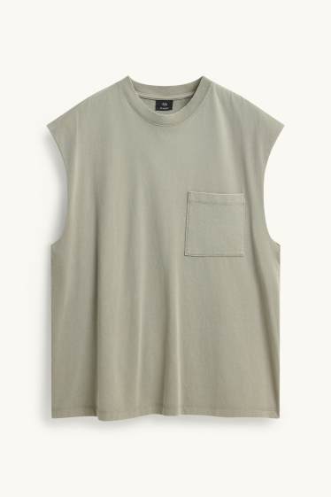 Herren - Tank Top - khaki