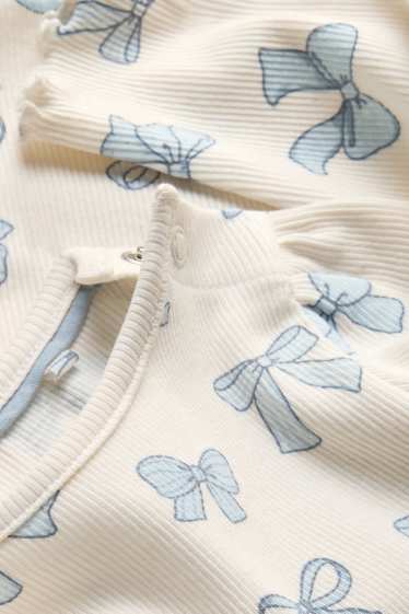 Baby: meisjes - Strik - babylongsleeve - wit