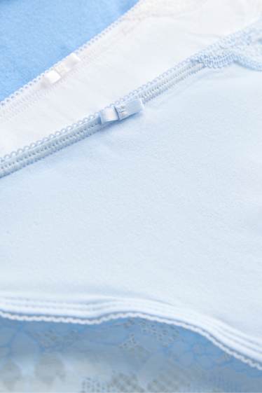 Donna - Confezione da 3 - slip brasiliano - blu