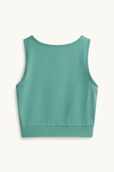 Damen - Sport-Crop-Top - grün