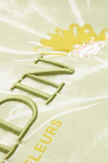 Femmes - T-shirt - regular fit - effet brillant - blanc