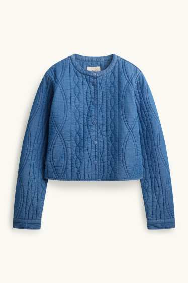 Damen - Jeans-Steppjacke - dunkelblau