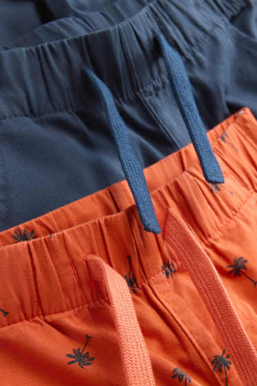 Copii - Băieți - Multipack 2 perechi - pantaloni scurți - portocaliu / albastru închis