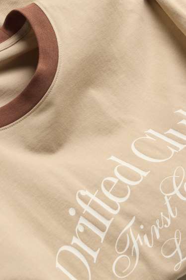 Herren - T-Shirt - Relaxed Fit - beige