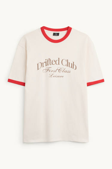 Herren - T-Shirt - Relaxed Fit - weiß