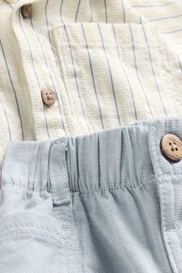 Miminka - chlapci - Outfit pro miminka - krémově bílá