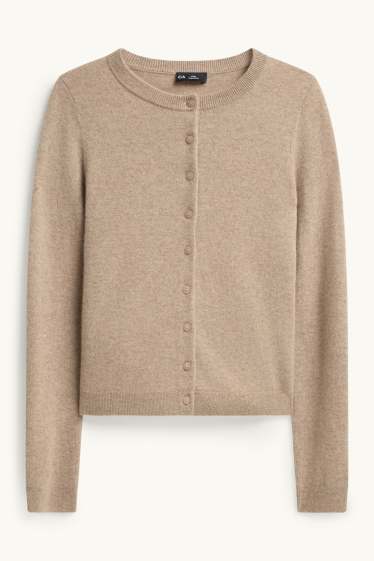 Dona - Jaqueta de punt de caixmir - beix