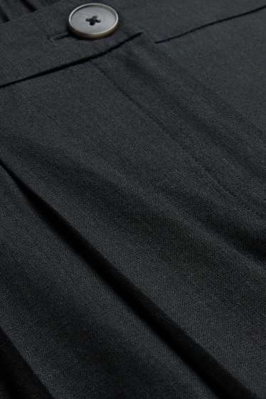 Damen - Culotte - Mid Waist - Wide Leg - schwarz