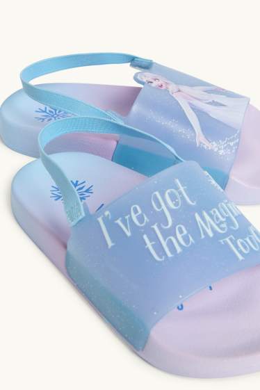 Kinder Mädchen - Die Eiskönigin - Badesandalen - rosa / hellblau