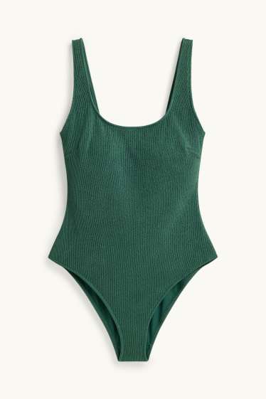 Women - Shaping swimsuit - padded - LYCRA® XTRA LIFE™ - dark green