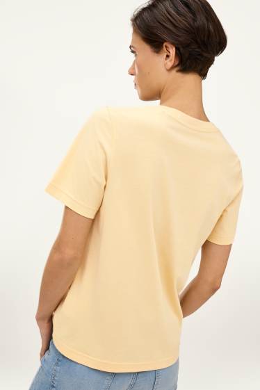 Femmes - T-shirt - regular fit - jaune