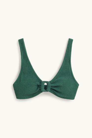 Dames - Bikinitop met beugels - voorgevormd - LYCRA® XTRA LIFE™ - donkergroen