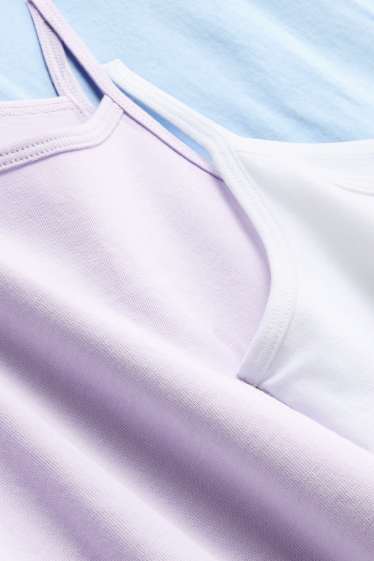 Kinderen: meisjes - Set van 3 - singlet - blauw