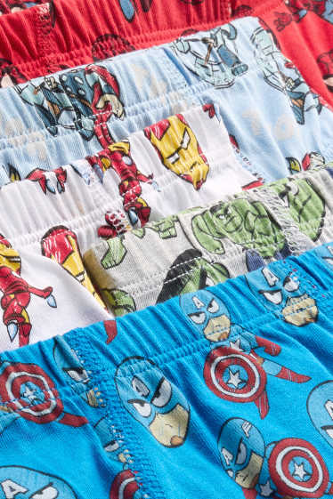 Copii - Băieți - Multipack 5 perechi - Marvel - chiloți - roșu