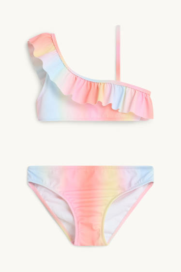Enfants filles - Bikini - LYCRA® XTRA LIFE™  - 2 pièces - rose / bleu