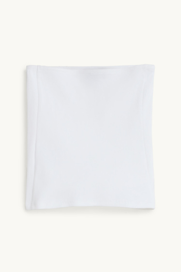 Femmes - Haut bandeau court - blanc
