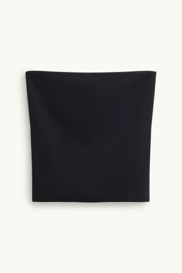 Femmes - Haut bandeau court - noir