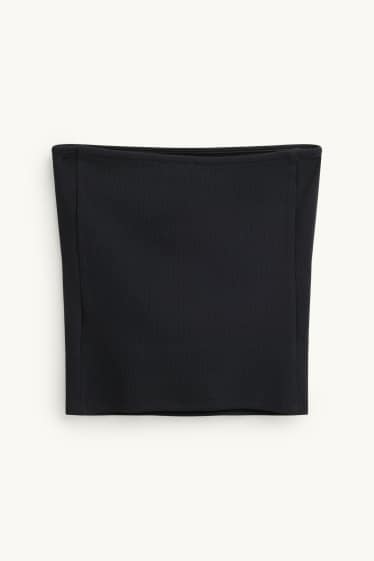 Femmes - Haut bandeau court - noir