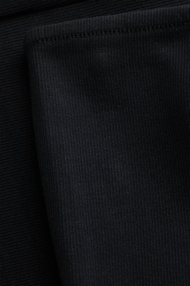Femmes - Haut bandeau court - noir