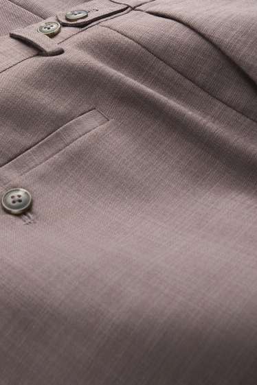 Heren - Broek uit het combi-systeem - regular fit - stretch - bruin-mix