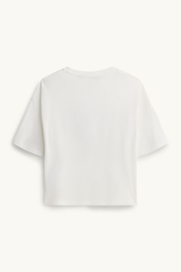 Femmes - T-shirt - relaxed fit - blanc