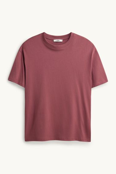 Women - T-shirt - relaxed fit - red