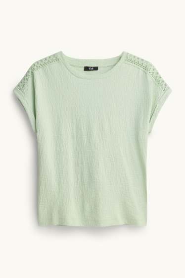 Femmes - T-shirt - regular fit - vert clair