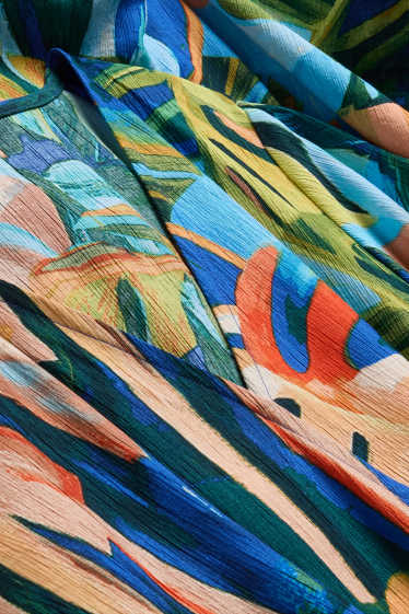 Damen - A-Linien Kleid - gemustert - bunt