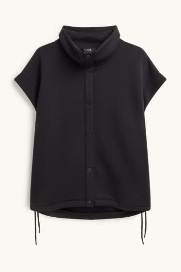 Damen - Sweatweste - schwarz