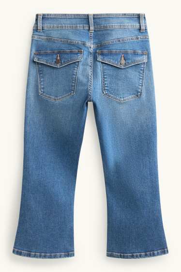 Dames - Capri jeans - low waist - blauw