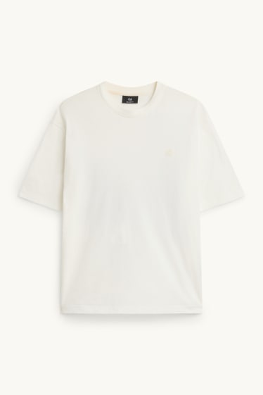 Hommes - T-shirt - relaxed fit - blanc