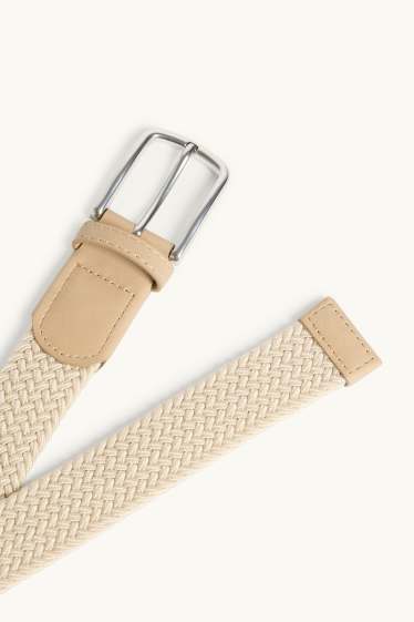 Herren - Gürtel - beige