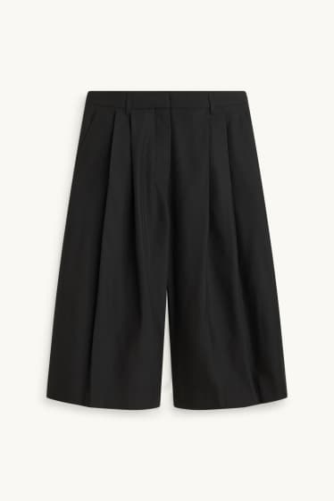 Dames - Bermuda - high waist - zwart