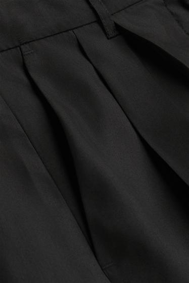 Dames - Bermuda - high waist - zwart