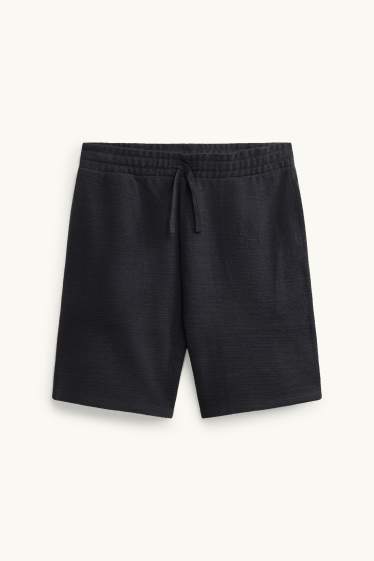 Heren - Short - met structuur - zwart