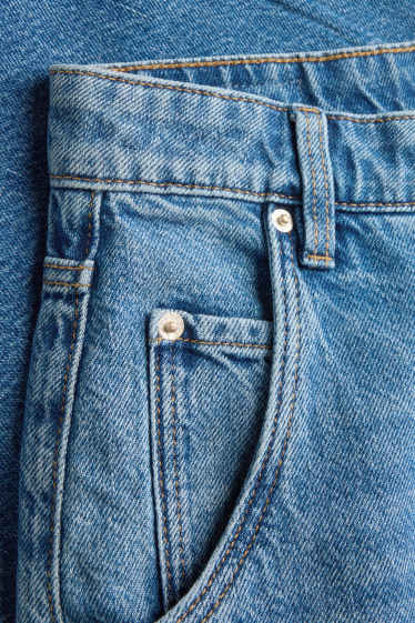 Dona - Bermudes texanes - high waist - texà blau