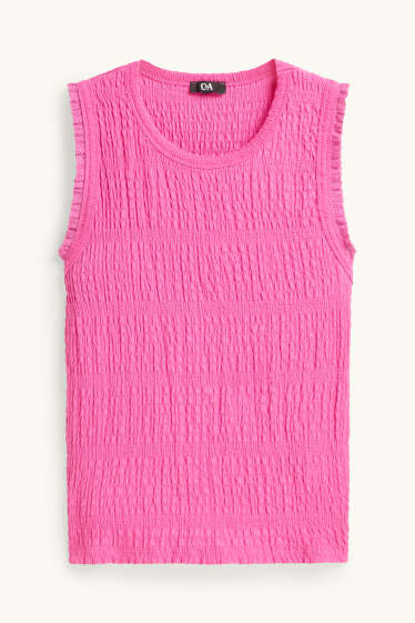 Dames - Top - fuchsiarood